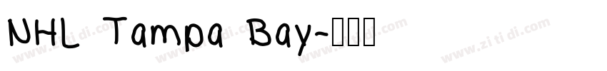 NHL Tampa Bay字体转换